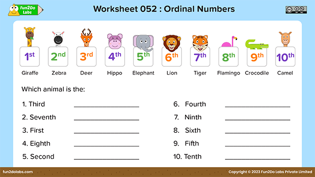 ordinal numbers problem solving year 2