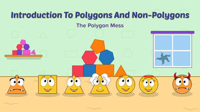 Math Story Introduction To Polygons And Non-Polygons Fun2Do